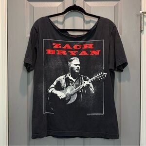 Zach Bryan Graphic Black Concert T-Shirt